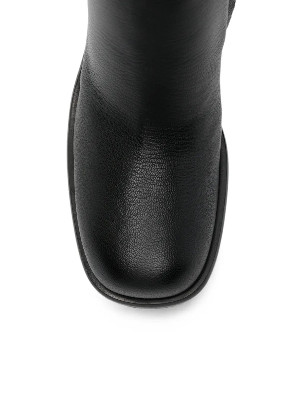 Sergio Rossi square-toe block-heel ankle boots Zwart