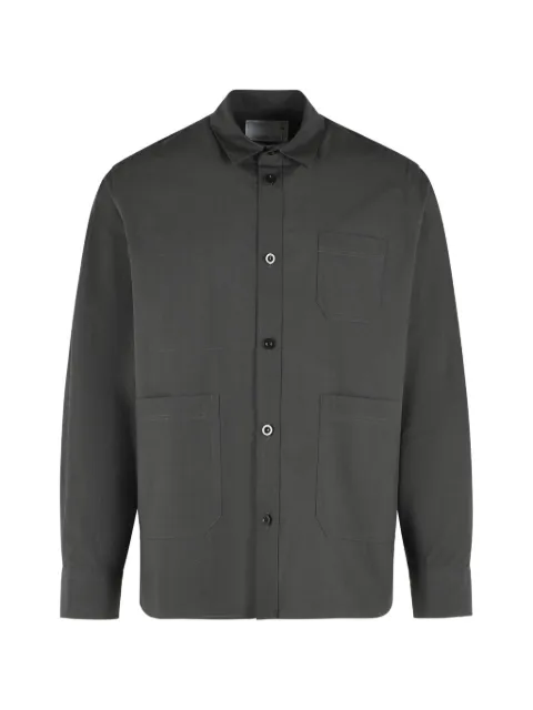 sacai camisa con bolsillo de parche