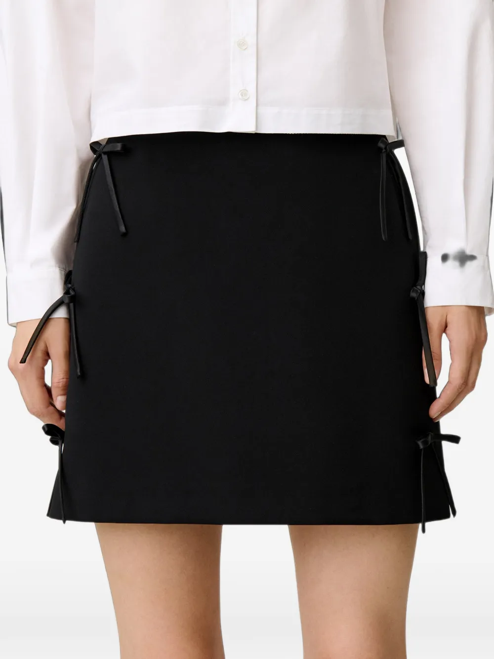 Claudie Pierlot Rok met strikdetail Zwart