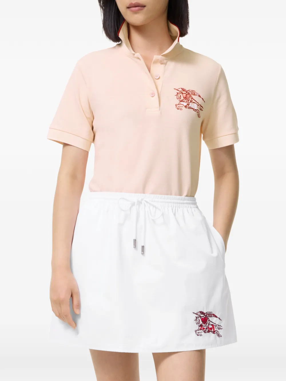 Burberry Heart Knight katoenen poloshirt Roze