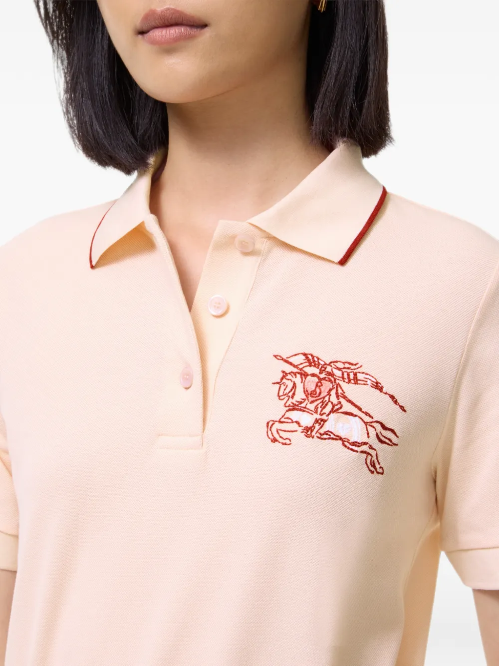 Burberry Heart Knight katoenen poloshirt Roze