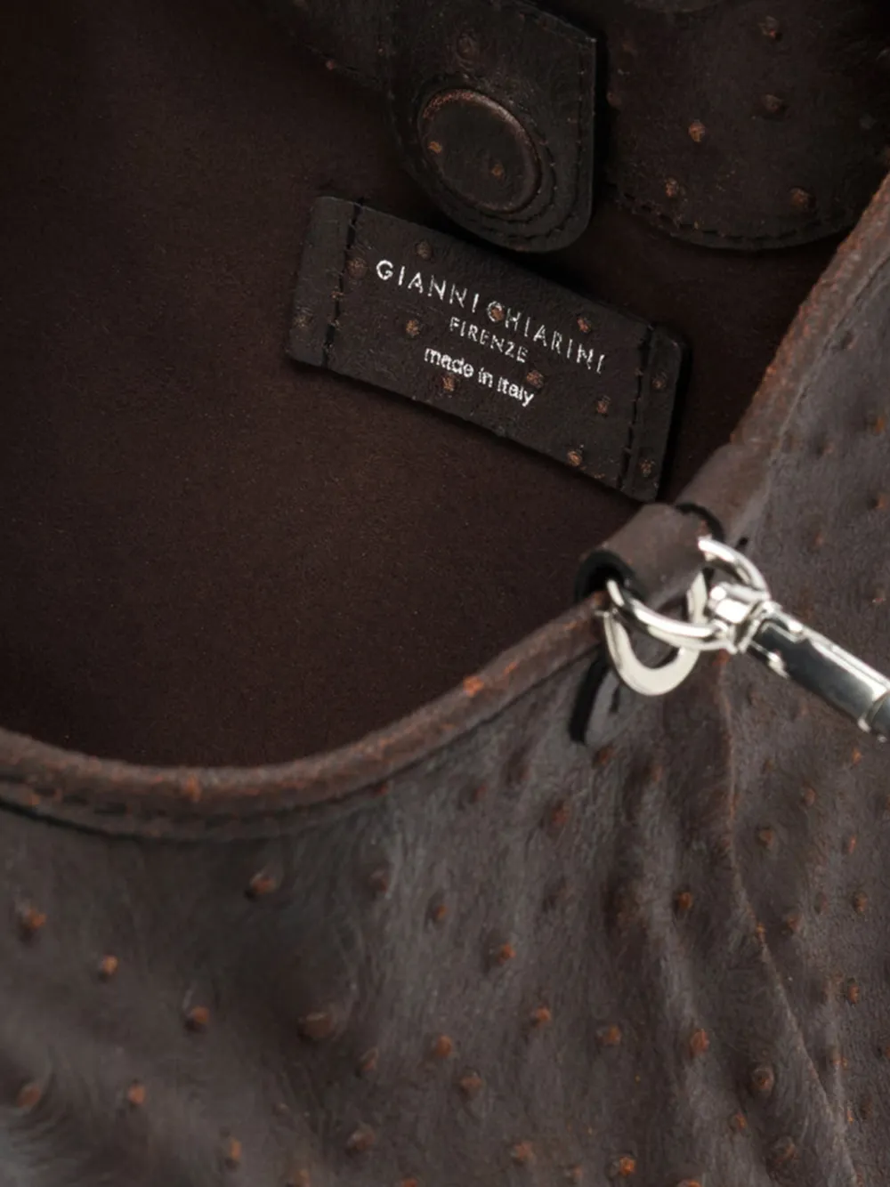 GIANNI CHIARINI Leren schoudertas Bruin