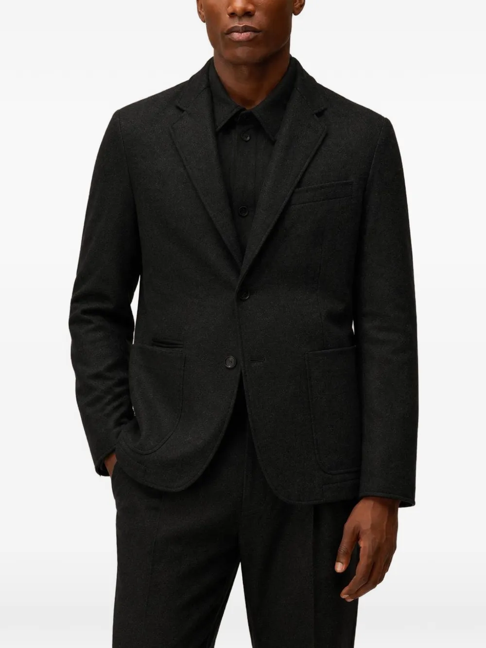 RETORI Gewatteerde blazer Grijs
