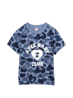 A BATHING APE® Camouflage Heart T-shirt | Green | FARFETCH