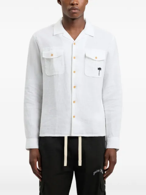 Palm Angels Palm Tree bowling shirt