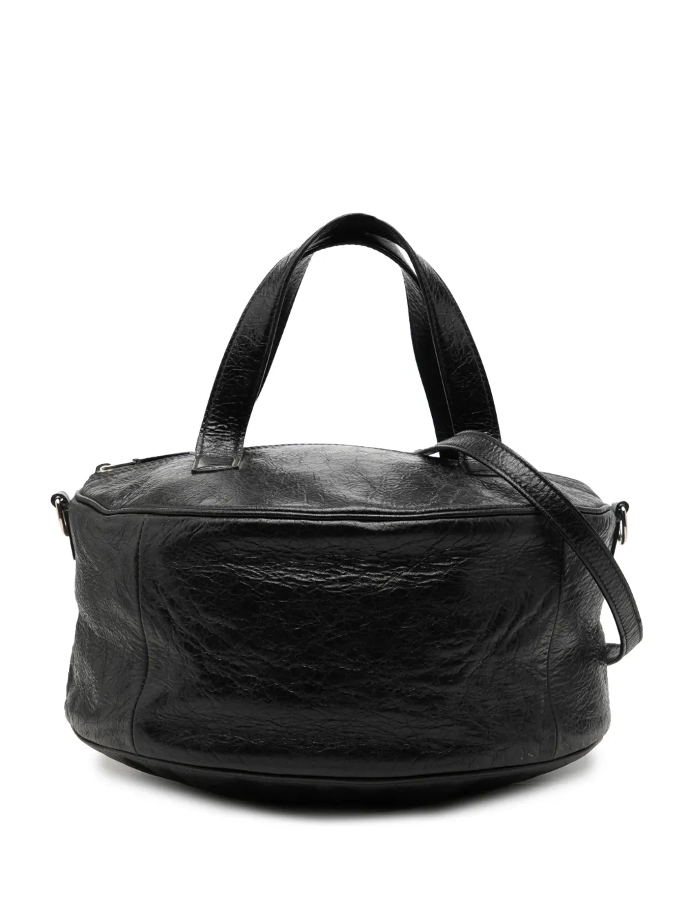 Balenciaga Pre-Owned 2017 Lambskin Round Arena Air Hobo satchel - Schwarz