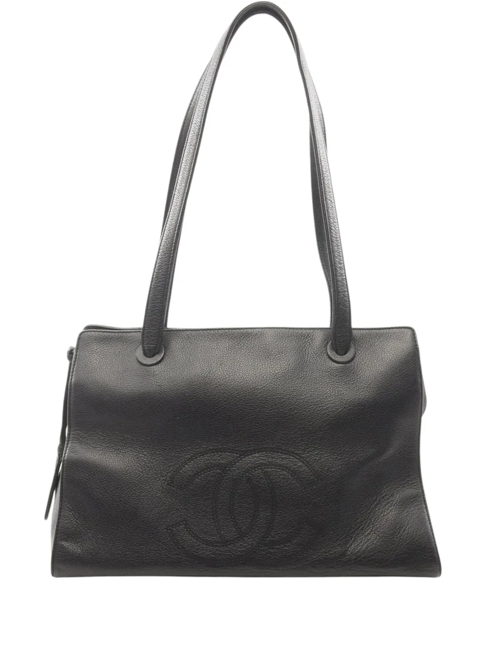 CHANEL Pre-Owned 1996-1997 CC Calfskin tote bag - Black