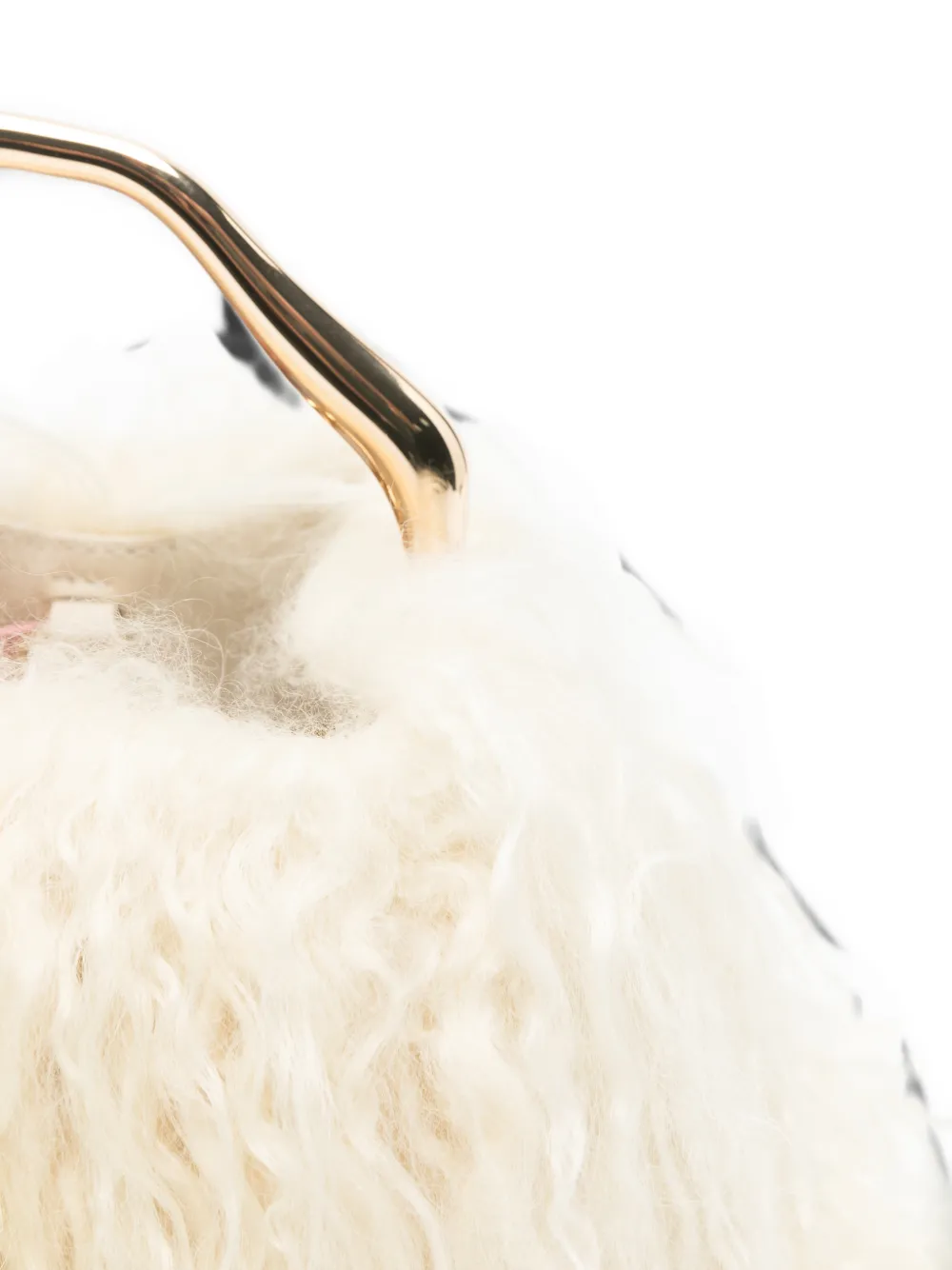 Cult Gaia Solene shopper van lammy Beige