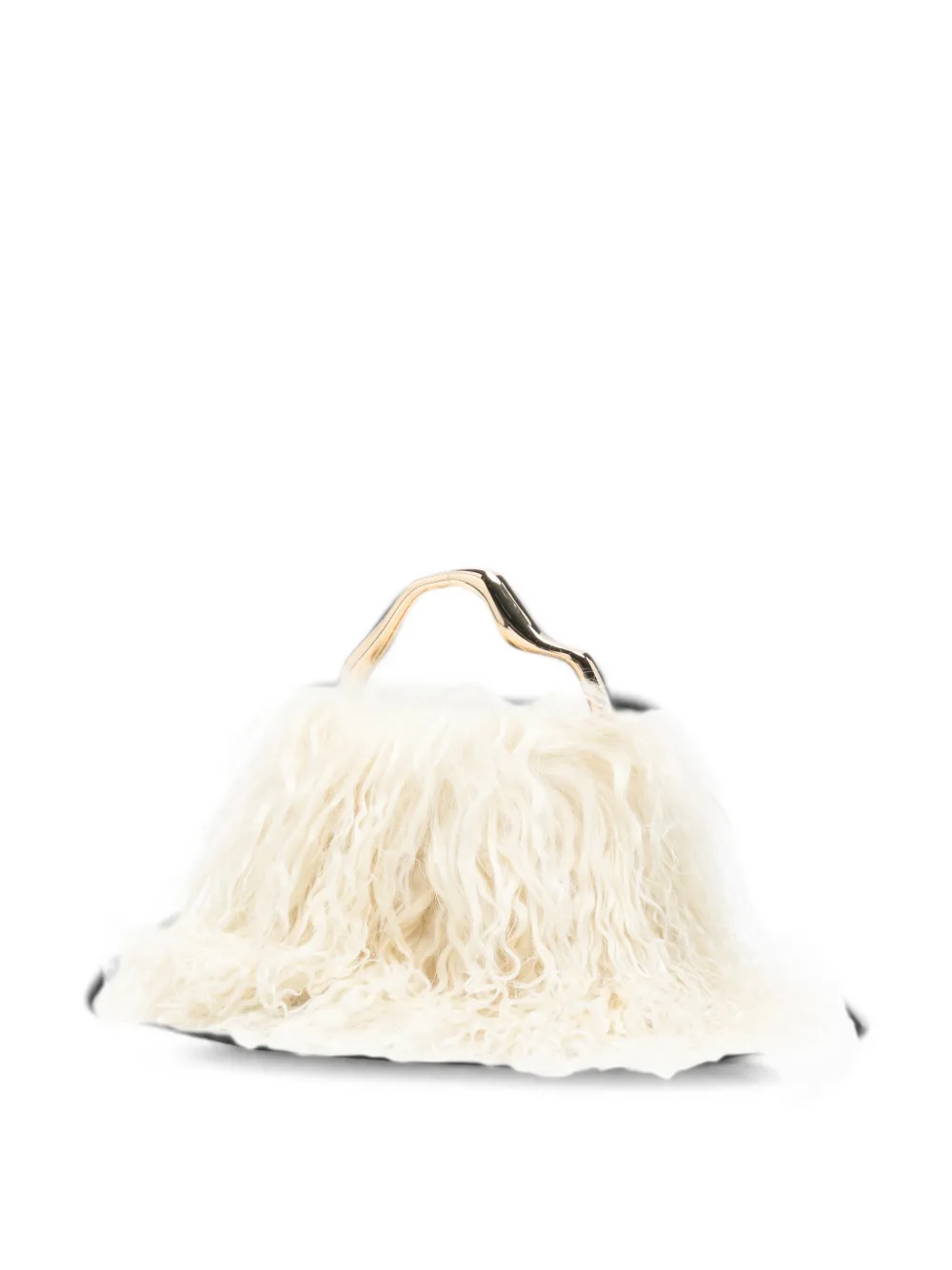 Cult Gaia Solene shopper van lammy Beige