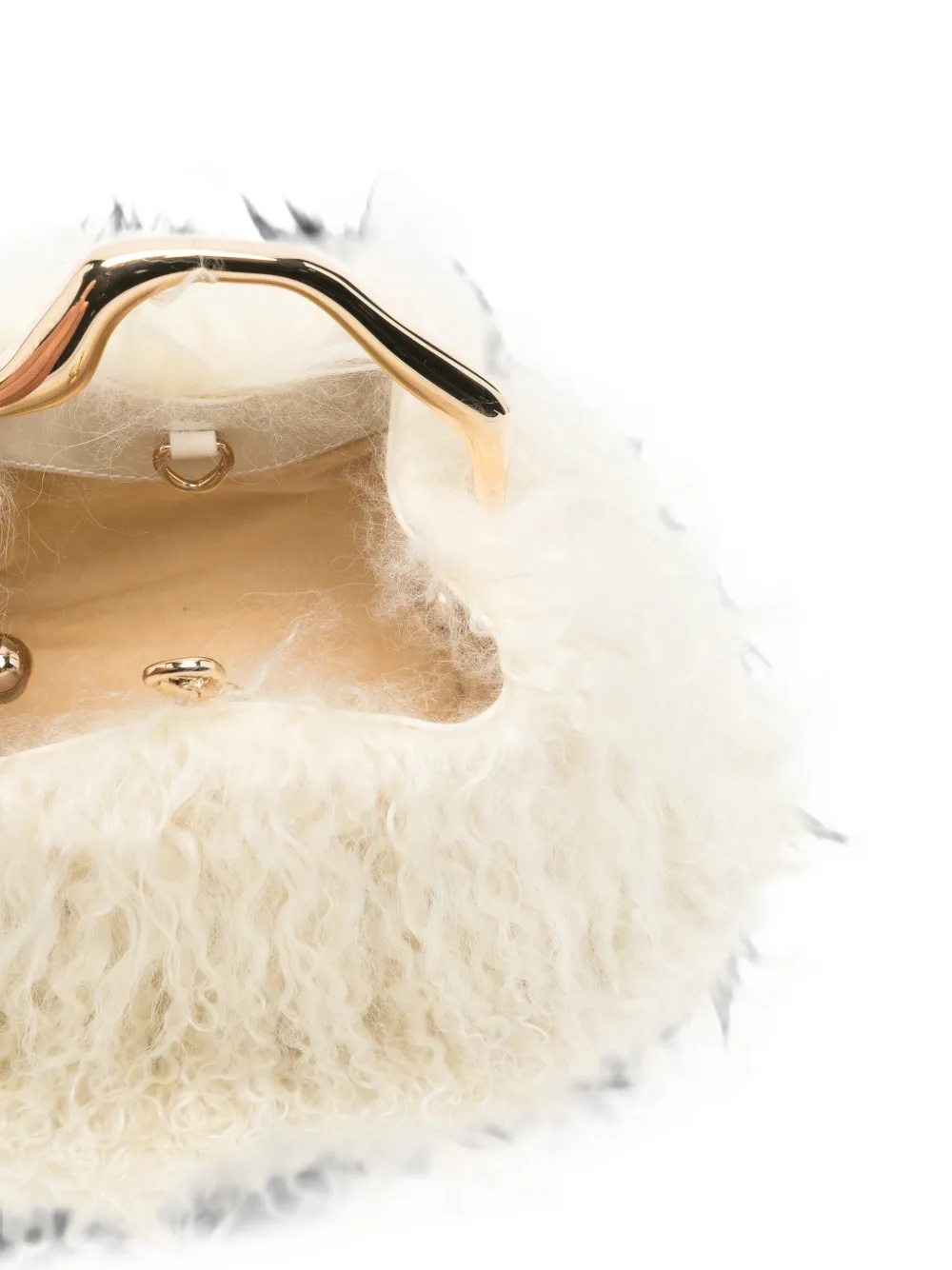 Cult Gaia Solene shopper van lammy Beige