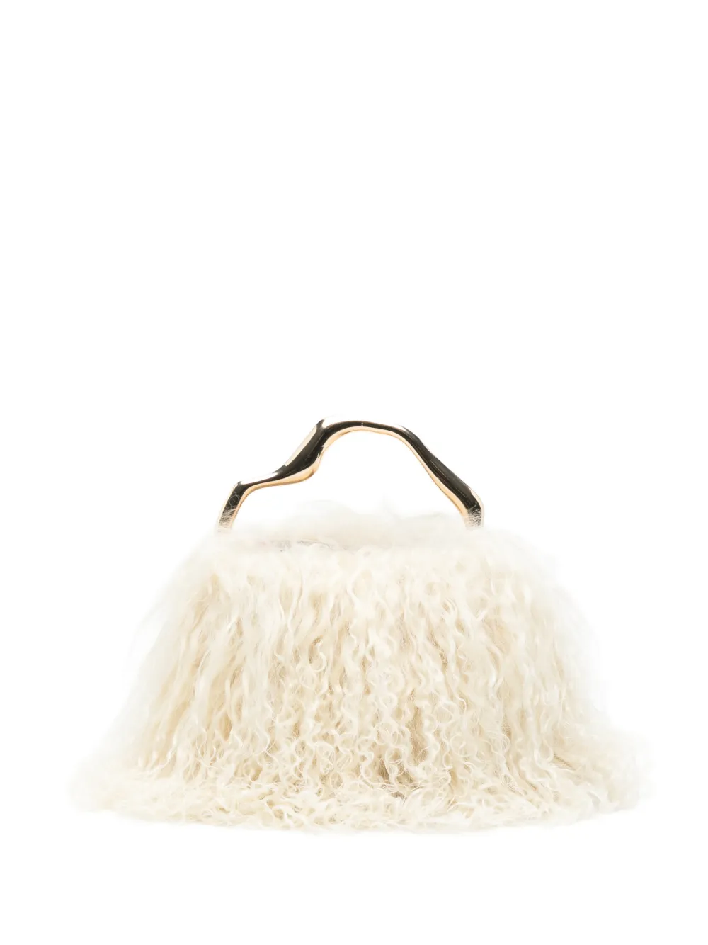 Cult Gaia Solene shearling tote bag