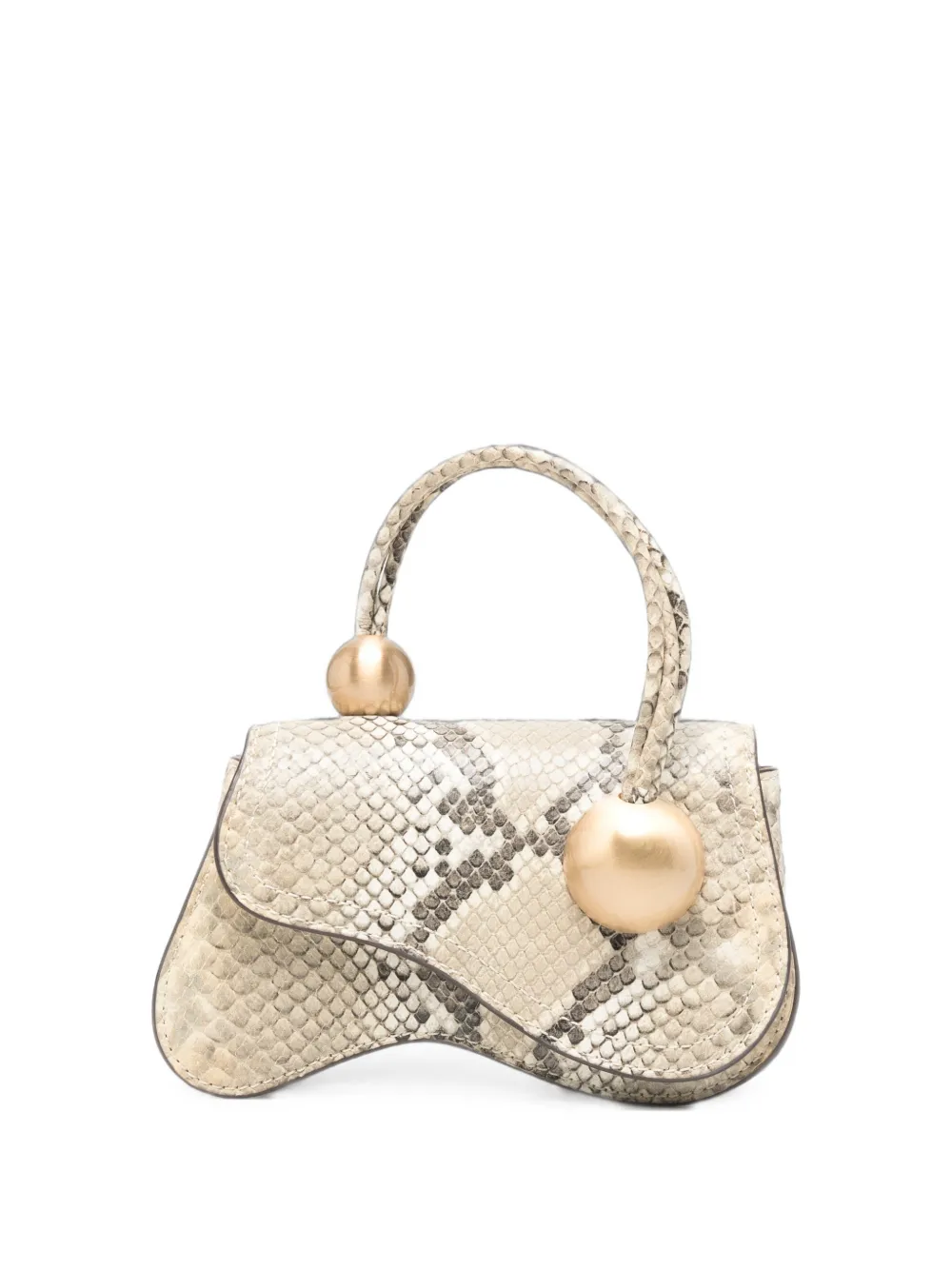 Cult Gaia mini Kazia snake-effect leather tote bag