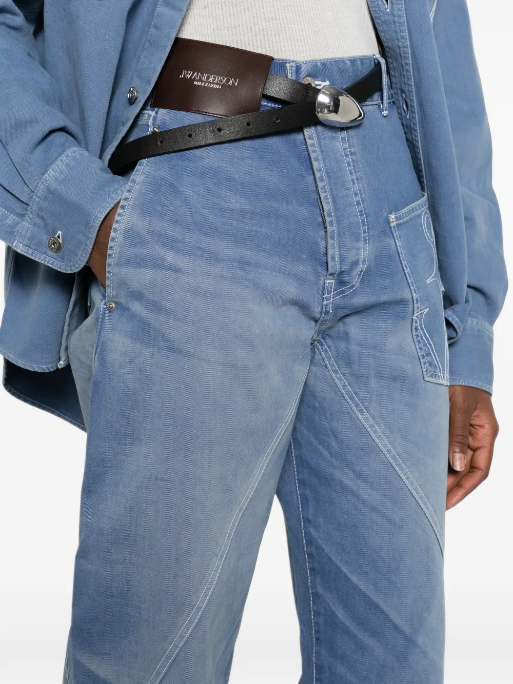 JW Anderson Twisted Workwear jeans Blauw