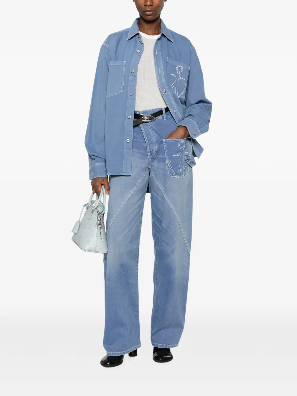 JW Anderson Twisted Workwear jeans Blauw