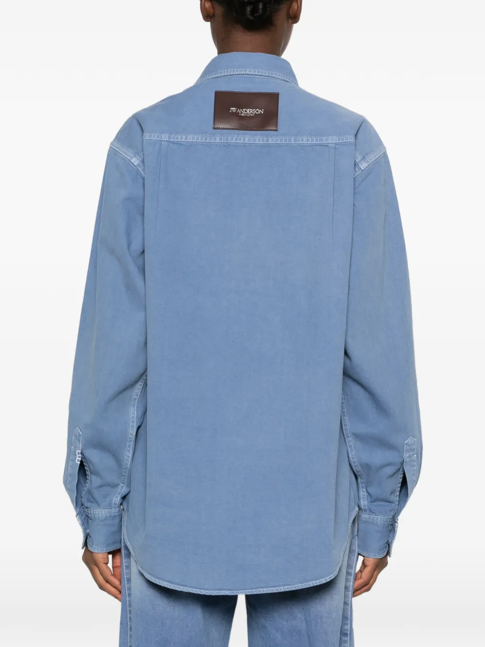 JW Anderson Blouse met borduurwerk Blauw