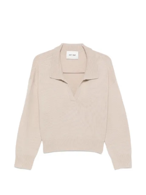Soft Goat relaxed-fit polo sweater