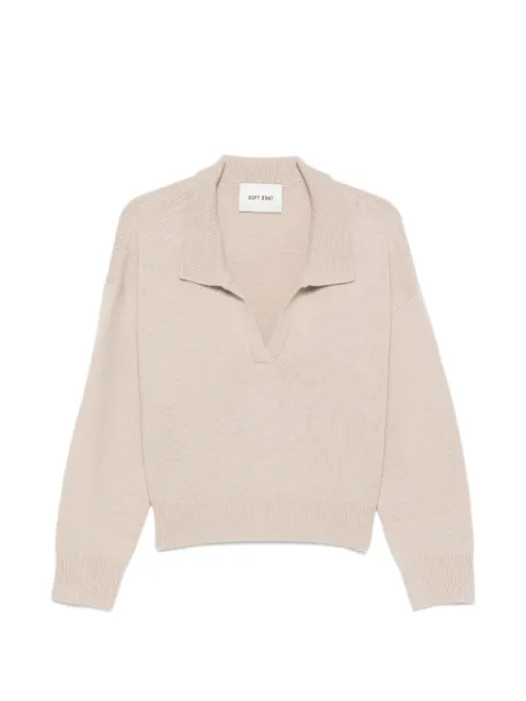 Soft Goat relaxed-fit polo sweater
