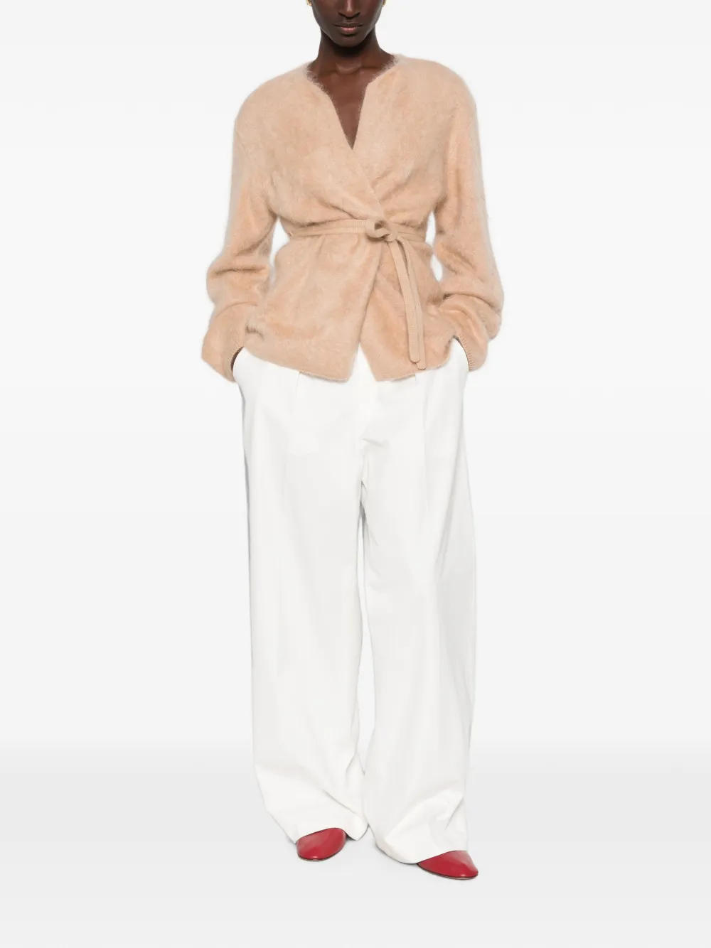 Soft Goat Geborsteld wikkelvest Beige