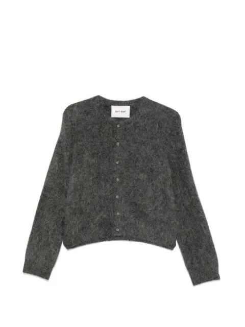 Soft Goat brushed-knit alpaca cardigan