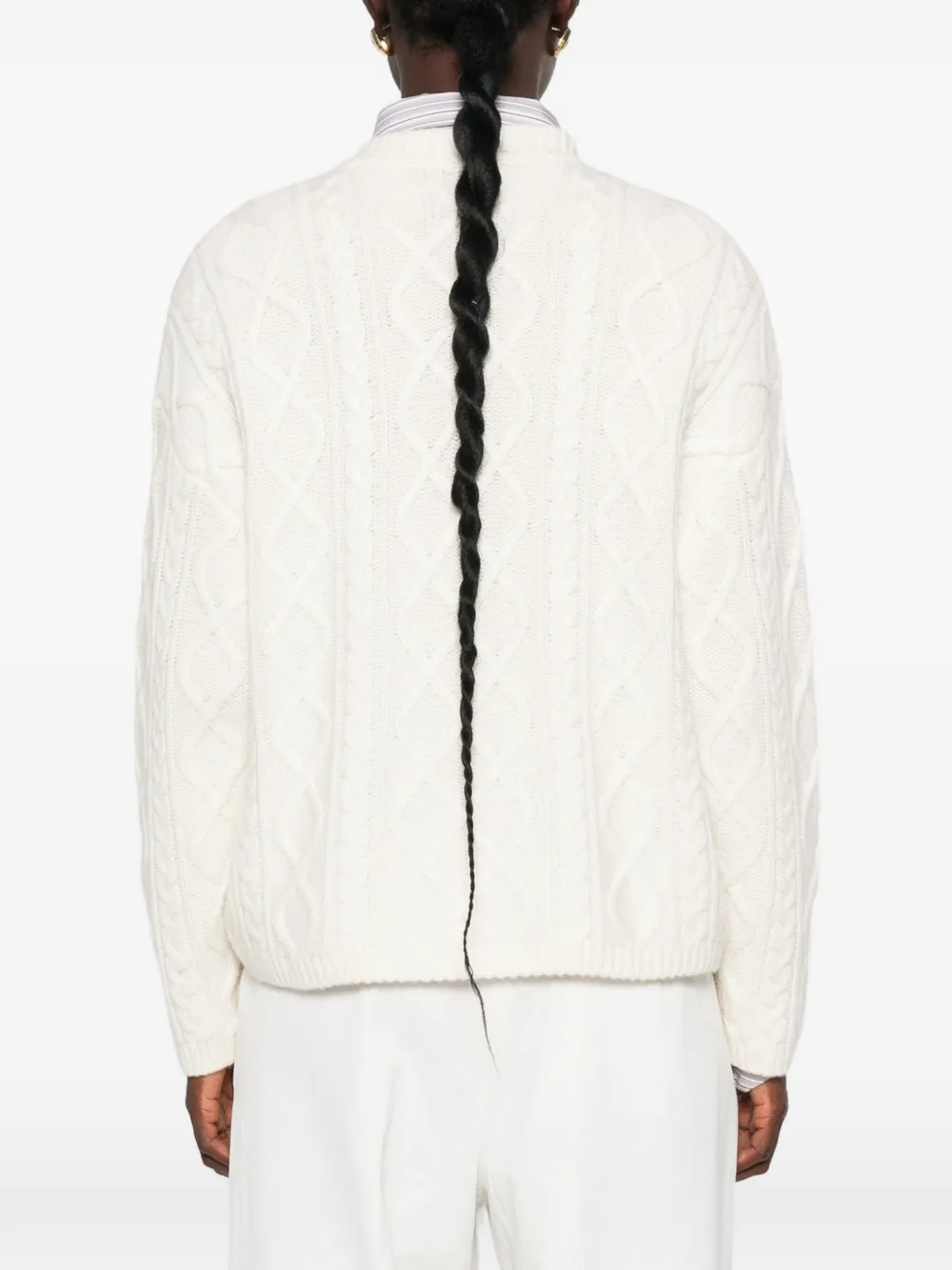 Soft Goat Kabelgebreid vest Beige