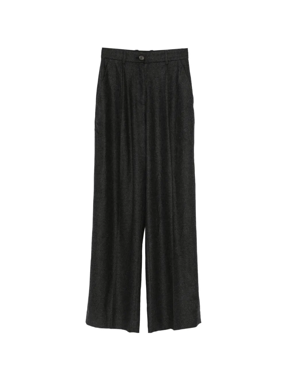 Soft Goat pleated wide-leg trousers