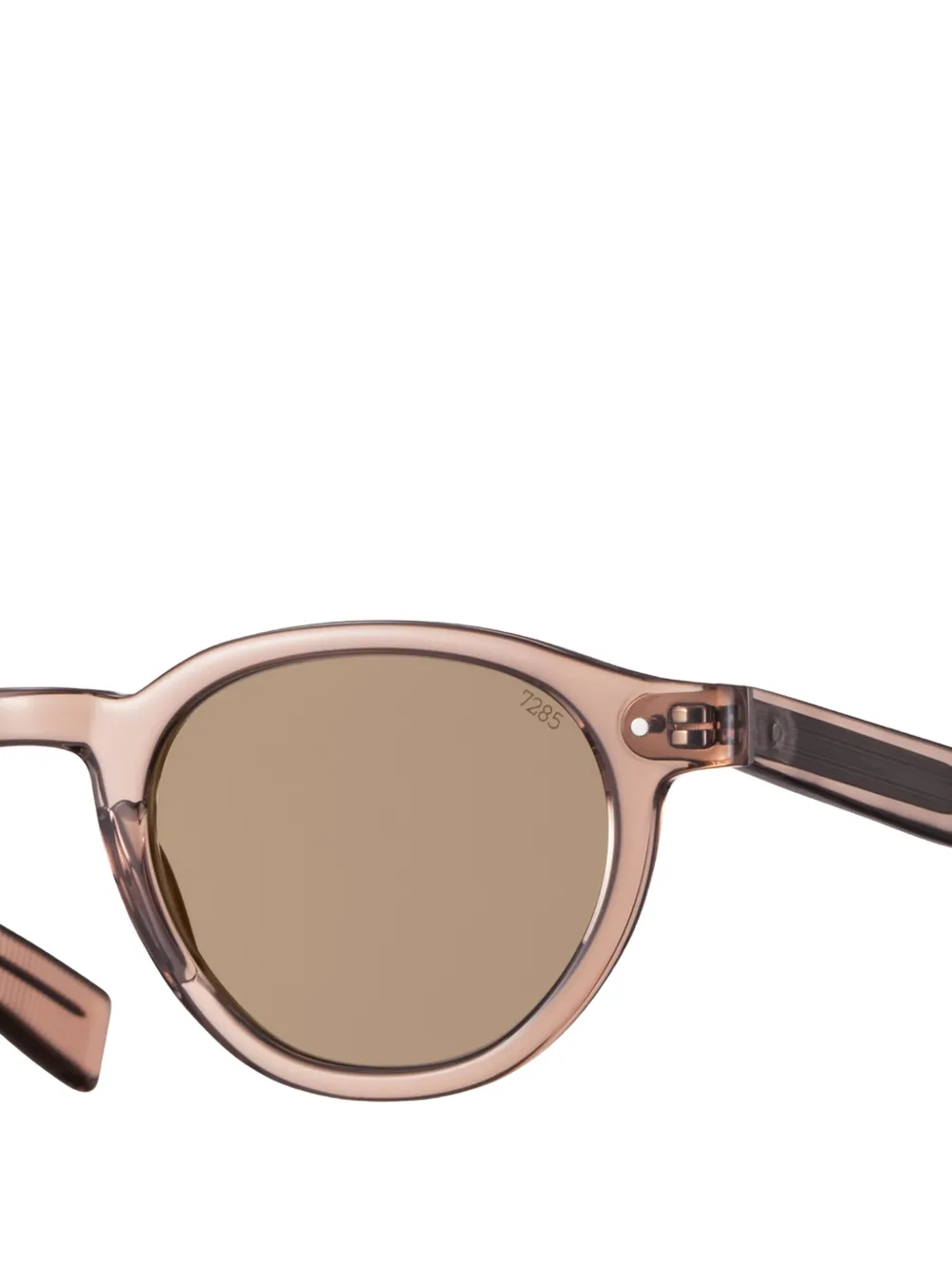 Eyevan7285 Lubin-E zonnebril met rond montuur Beige