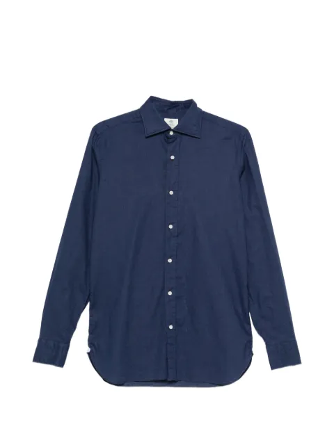 Borrelli Rio spread-collar shirt
