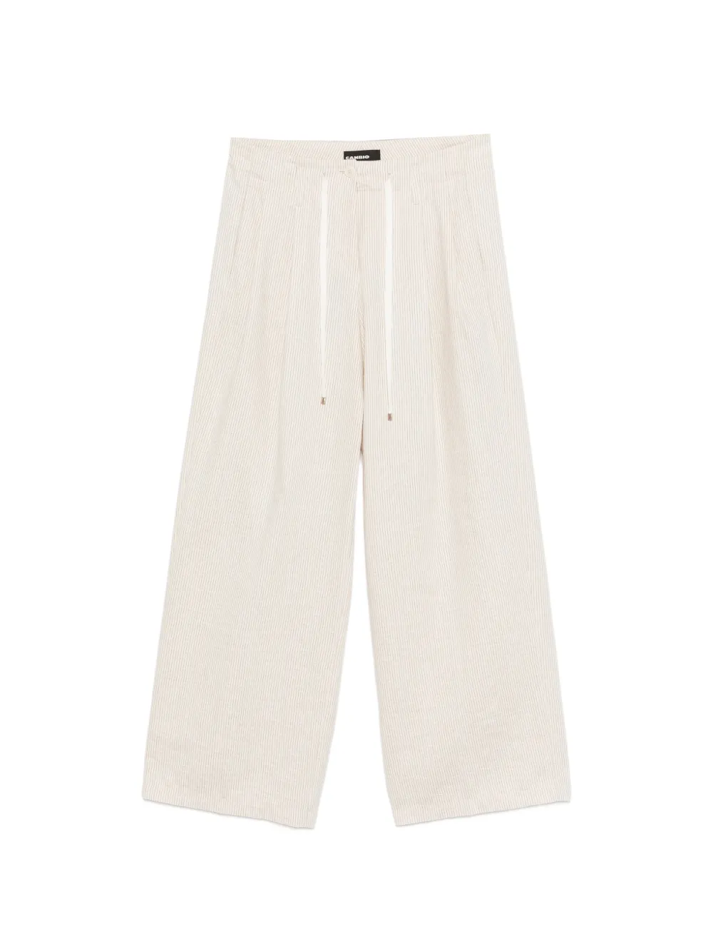 Cambio pinstripe drawstring trousers