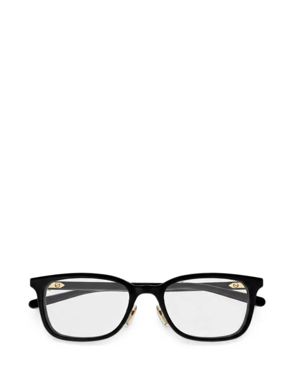 Gucci rectangle-frame glasses - Schwarz