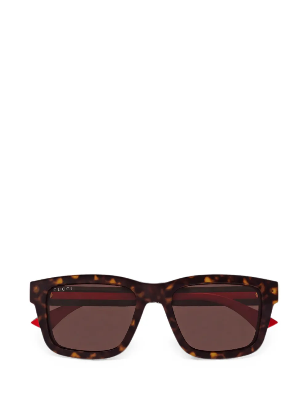Gucci Eyewear tortoiseshell-effect square-frame sunglasses - Marrone