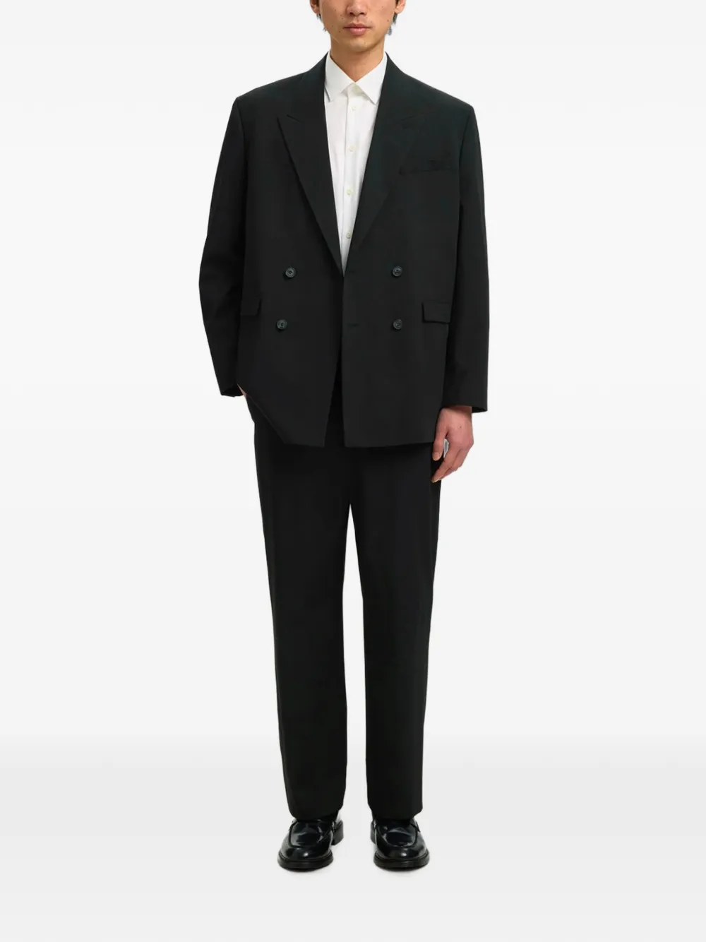 Selected Double-breasted Dinner Jacket In Black