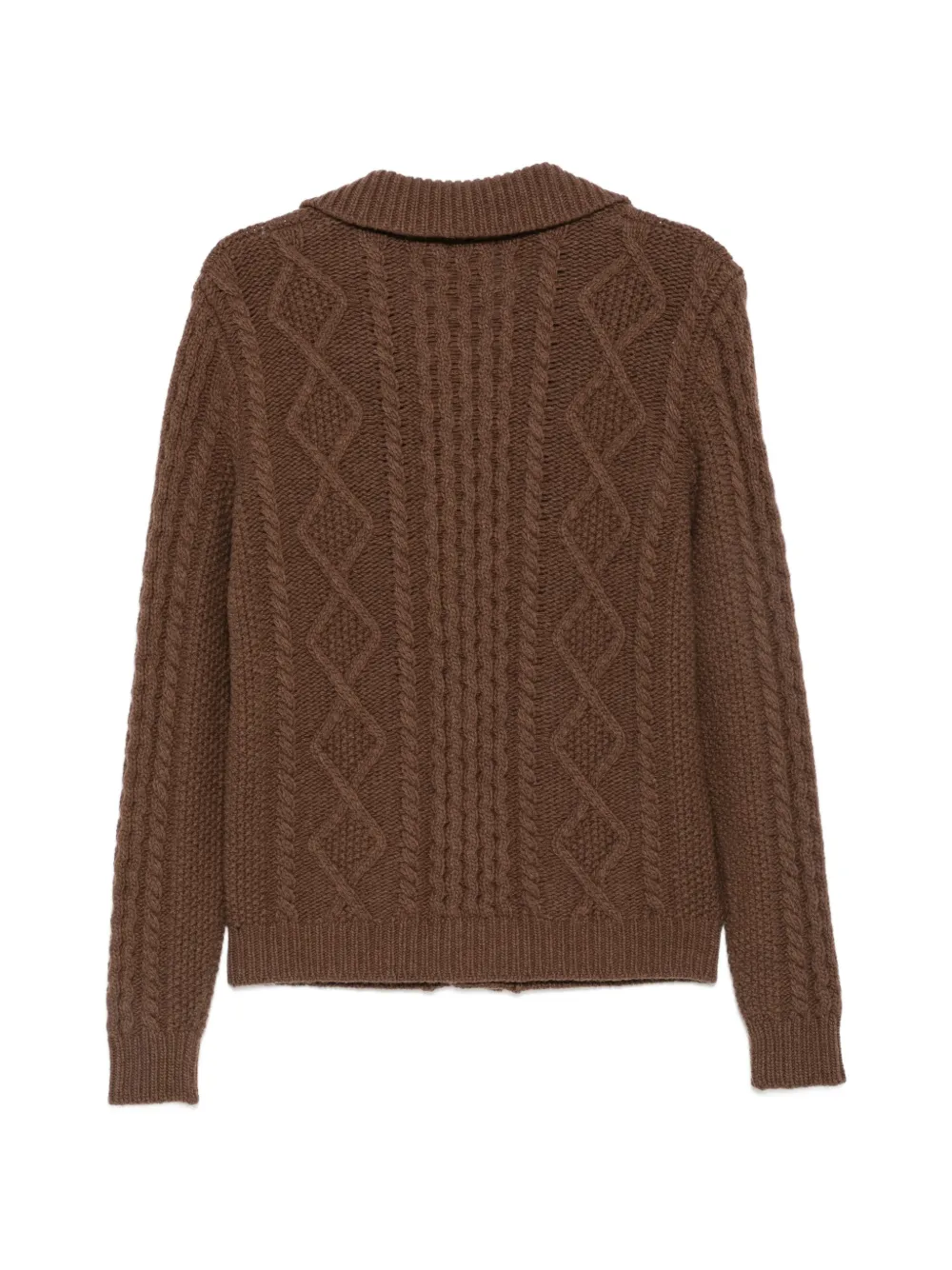 RAKKI Steve McQueen kabelgebreid vest Bruin