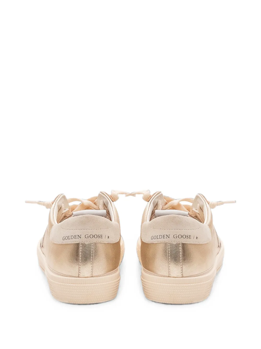 Golden Goose Kids leather sneakers Goud
