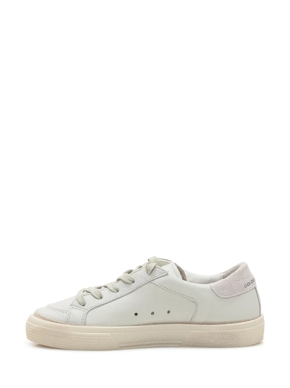 Golden Goose Kids May star-patch sneakers Wit