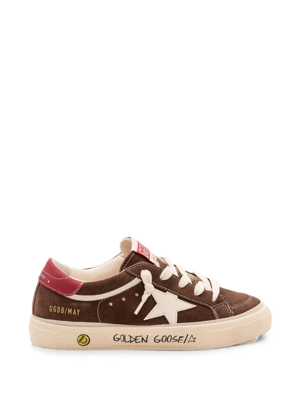 Golden Goose Kids May suede sneakers Bruin