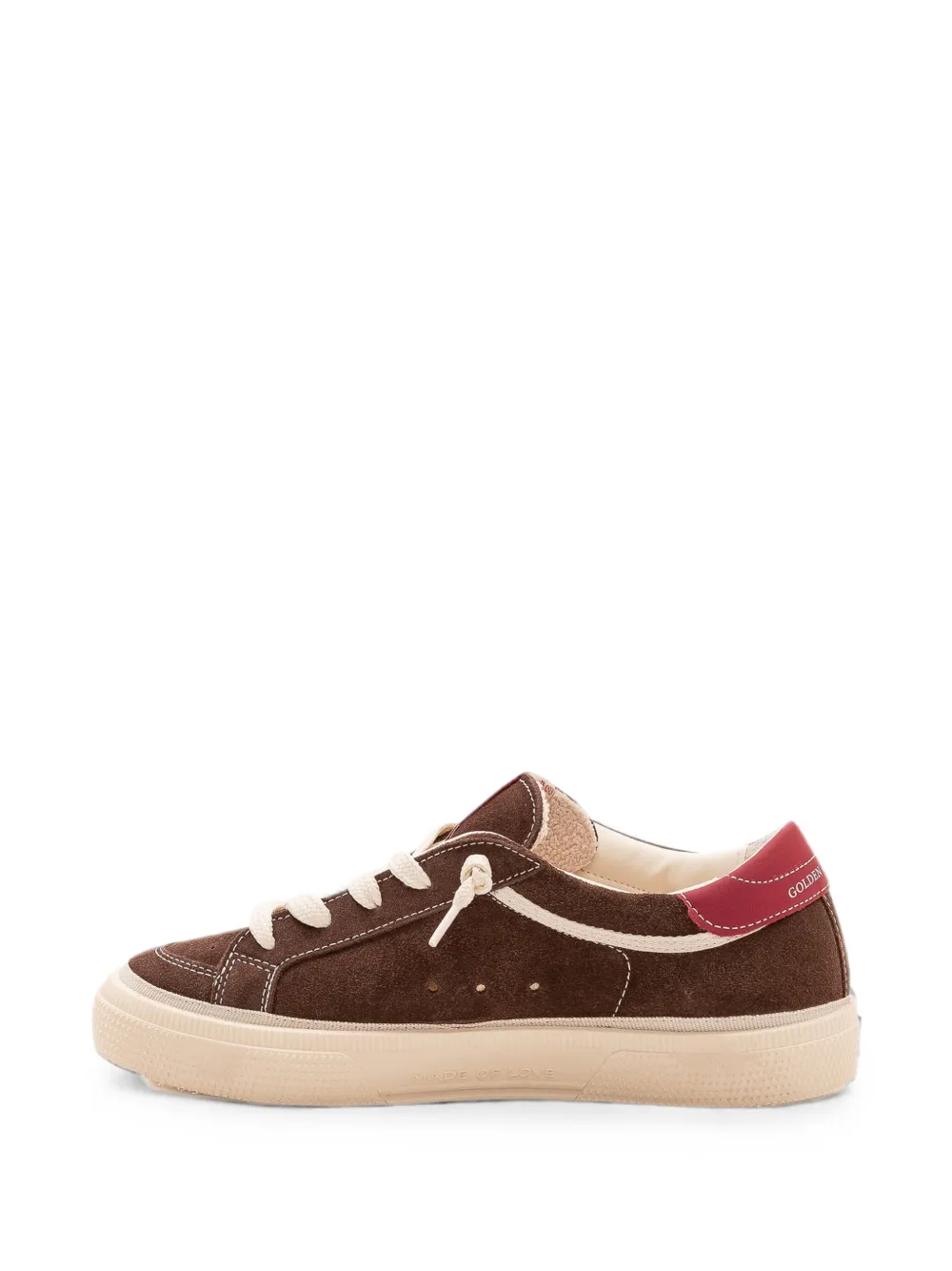 Golden Goose Kids May suede sneakers Bruin