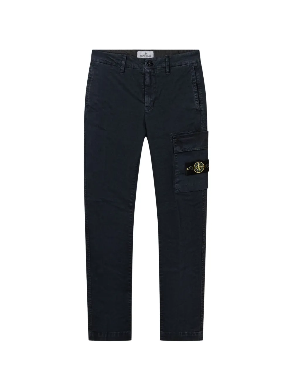 Stone Island Junior Compass-patch cargo pants - Nero