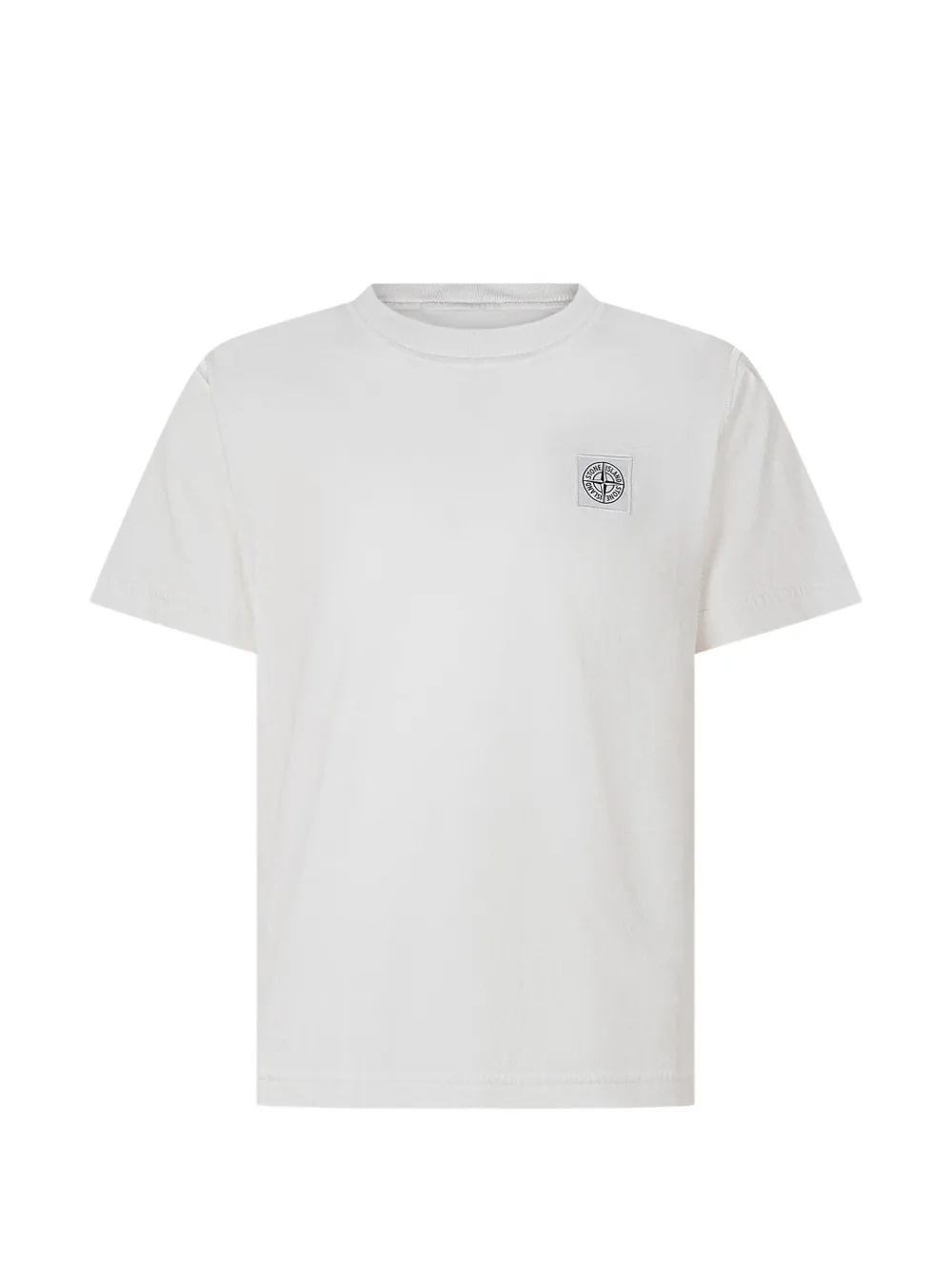 Stone Island Junior logo-patch T-shirt - Bianco