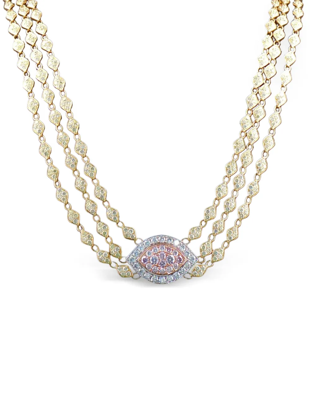 HYT Jewelry diamond multi-strand necklace - Oro