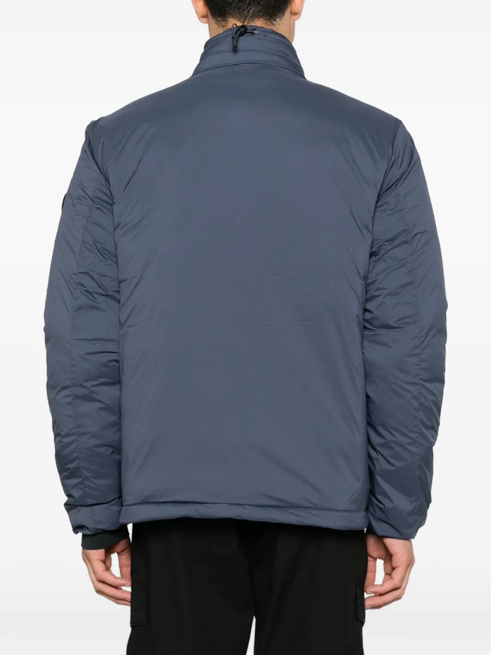 Canada Goose Lodge gewatteerd jack met logo-patch Blauw