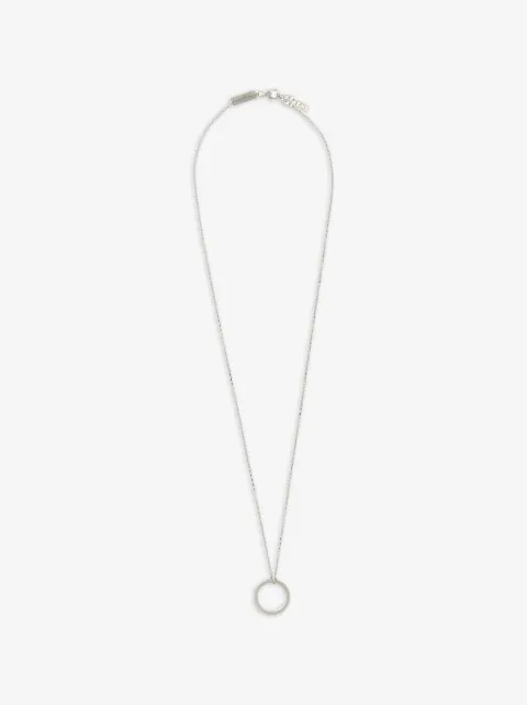 Maison Margiela Numeric engraved ring-pendant necklace