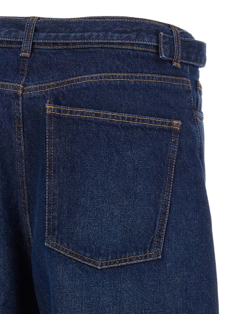 TWINSET Barrel jeans met toelopende pijpen en ceintuur Blauw