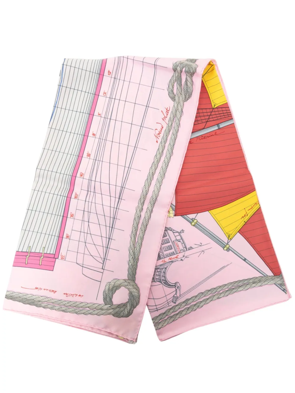 Hermès Pre-Owned 2012 Cheval de Mer Seidenschal 90cm - Rosa
