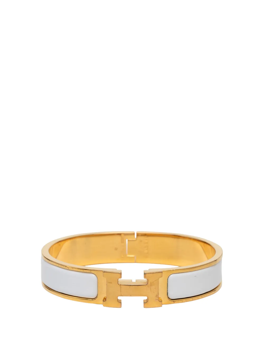 Hermès Pre-Owned 1990-2010 Narrow Enamel Clic H Bracelet PM costume bracelet - Gold