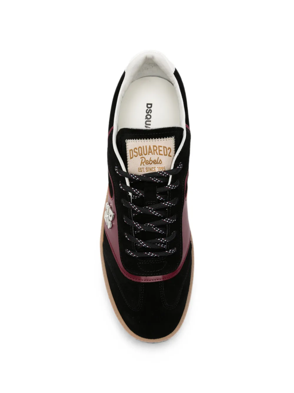 DSQUARED2 Rebels logo-plaque sneakers Zwart