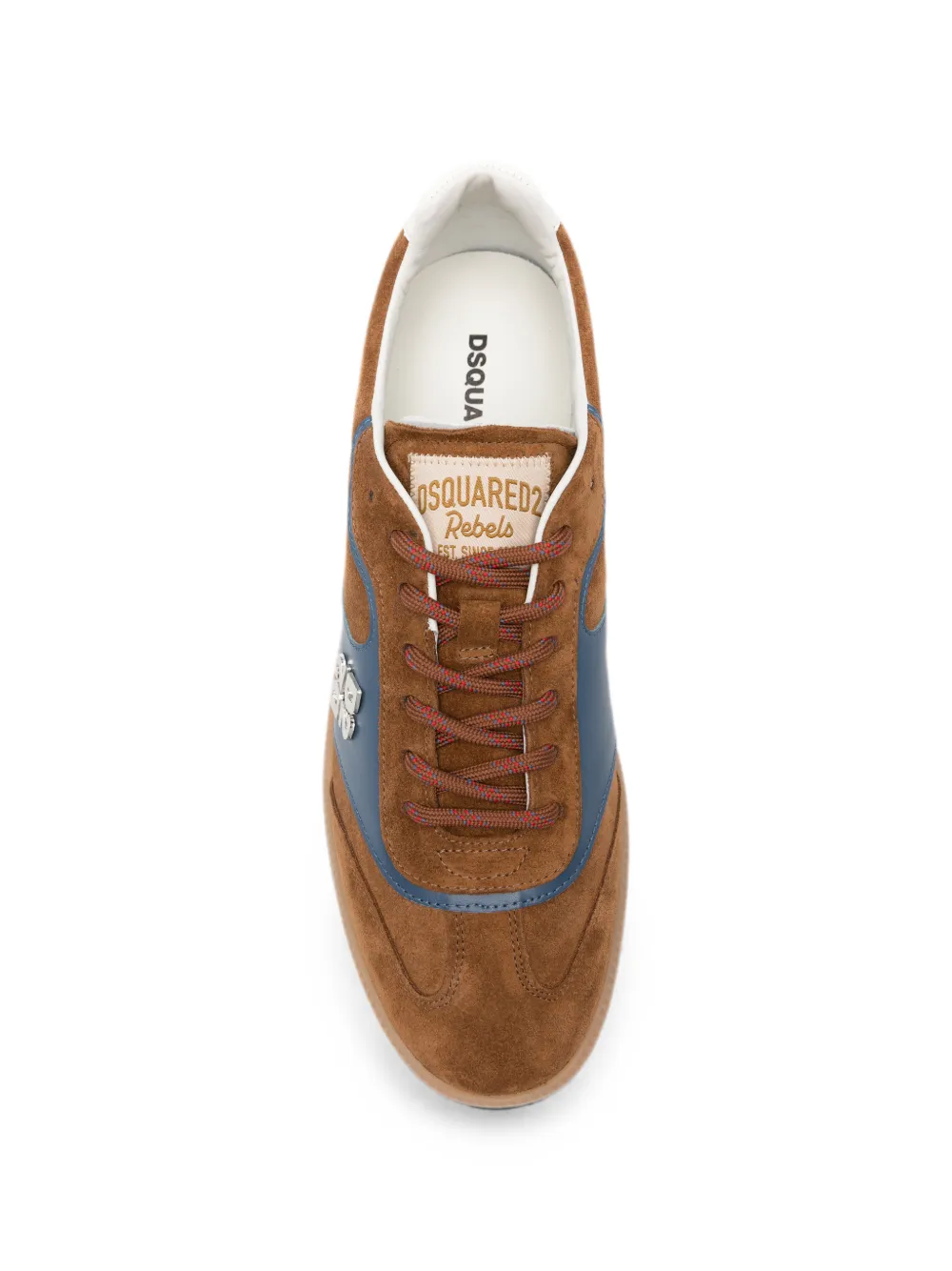 DSQUARED2 Rebels logo-plaque sneakers Bruin