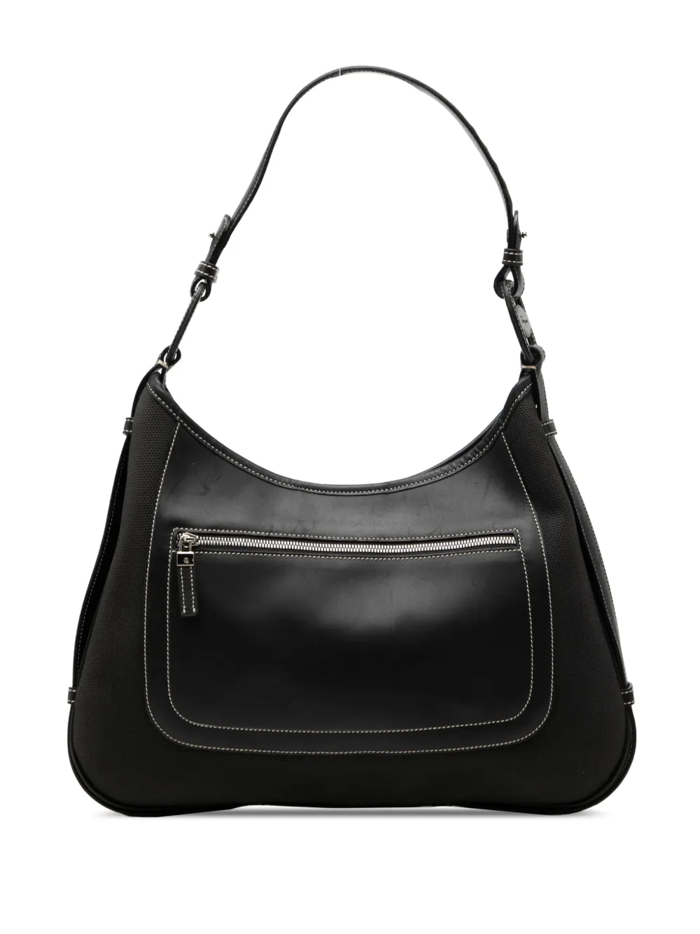Ferragamo Pre-Owned Borsa a spalla in tela e pelle 2021 - Nero