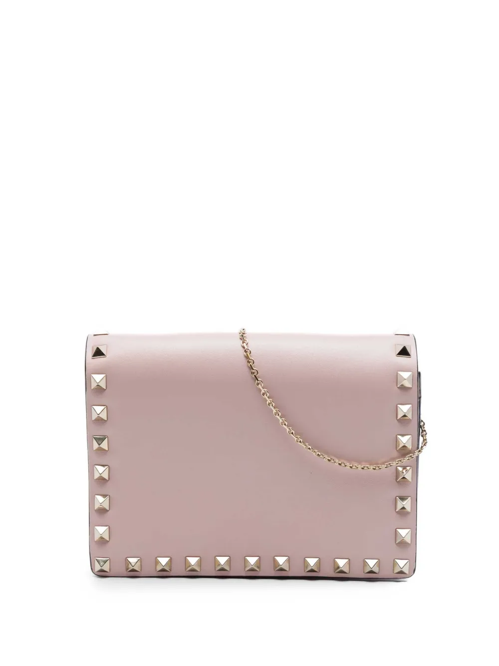 Valentino Garavani Pre-Owned 2000-2017 Leather Rockstud Chain Pouch crossbody bag - Pink