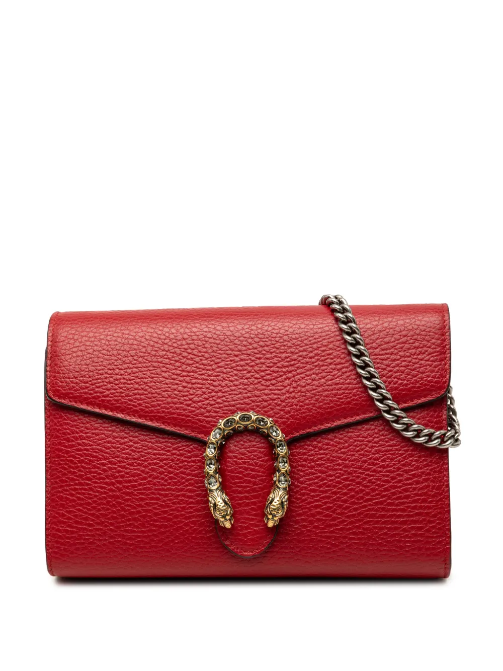 Gucci Pre-Owned 2016-2026 Dionysus Wallet on Chain Umhängetasche aus Kalbsleder - Rot