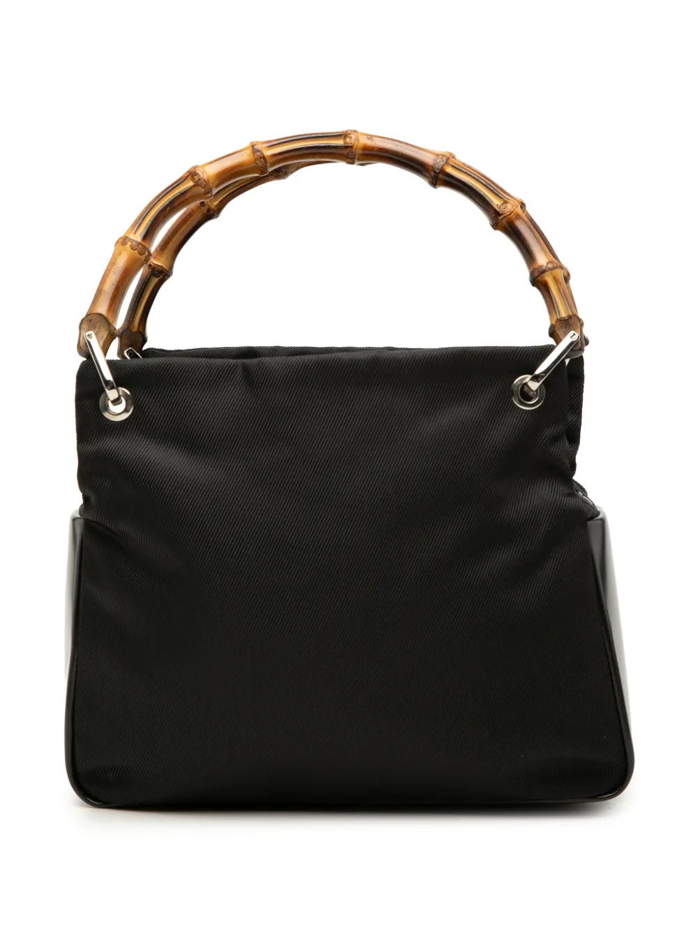 Gucci Pre-Owned 20th Century Bamboo Handtasche aus Nylon - Schwarz